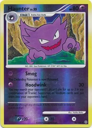 Haunter [Reverse Holo] #40 Pokémon Card from Pokemon Stormfront Set 