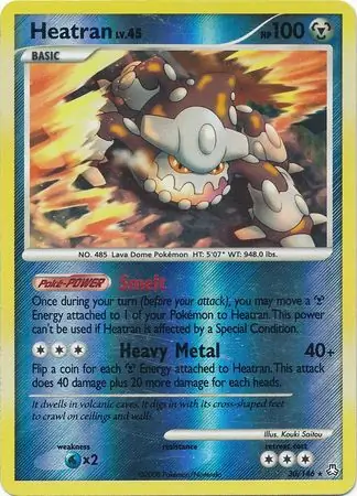 Heatran [Reverse Holo] #30 Pokémon Card from Pokemon Legends Awakened Set 