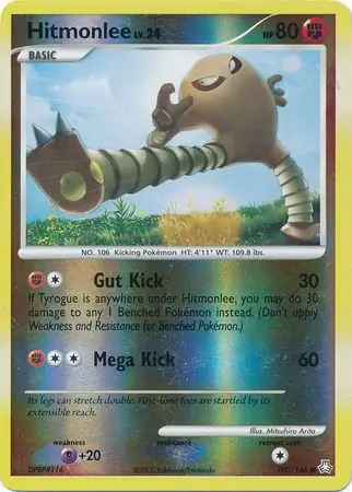 Hitmonlee [Reverse Holo] #100 Pokémon Card from Pokemon Legends Awakened Set 