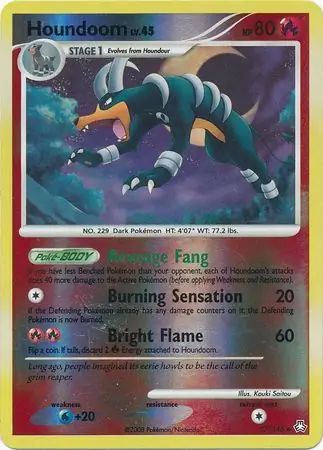 Houndoom [Reverse Holo] #57 from Legends Awakened Pokémon card set