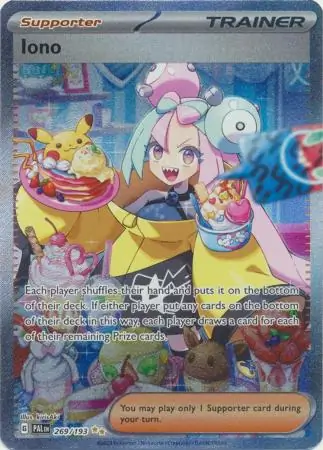 Iono #269 from Paldea Evolved Pokémon card set