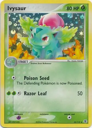 Ivysaur [Reverse Holo] #35 from Crystal Guardians Pokémon card set