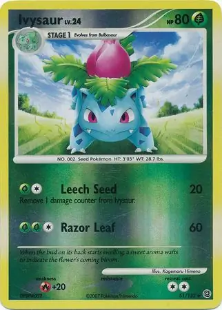 Ivysaur [Reverse Holo] #51 from Secret Wonders Pokémon card set