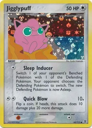 Jigglypuff [Reverse Holo] #65 from Fates Collide Pokémon card set