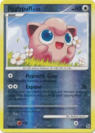 Jigglypuff [Reverse Holo] #72 from Great Encounters Pokémon card set