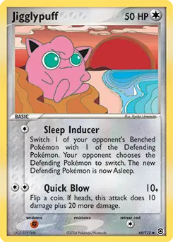 Jigglypuff #65 Pokémon Card from Pokemon Fates Collide Set