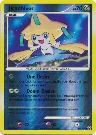 Jirachi [Reverse Holo] #31 from Legends Awakened Pokémon card set