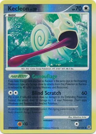Kecleon [Reverse Holo] #52 from Secret Wonders Pokémon card set