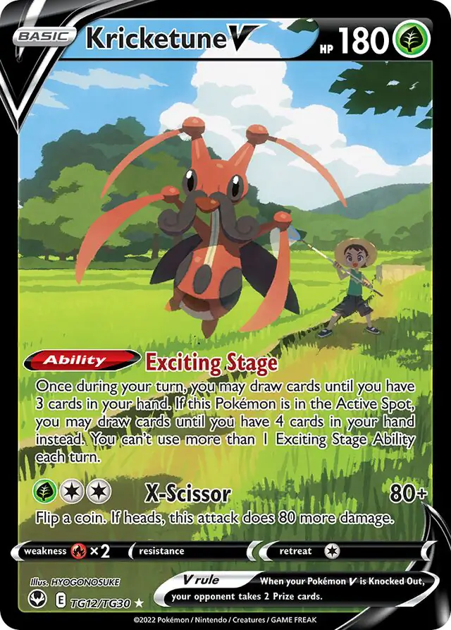 Kricketune V #TG12 Pokémon Card from Pokemon Japanese Paradigm Trigger Set
