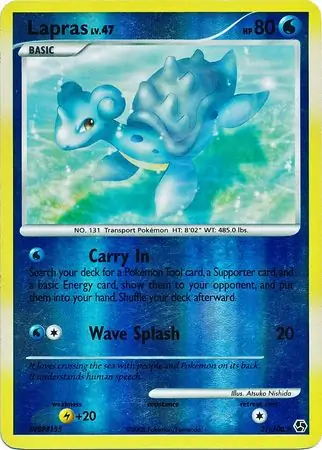Lapras [Reverse Holo] #21 from Great Encounters Pokémon card set