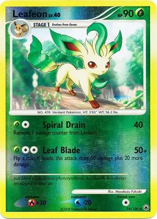 Leafeon [Reverse Holo] #24 from Majestic Dawn Pokémon card set