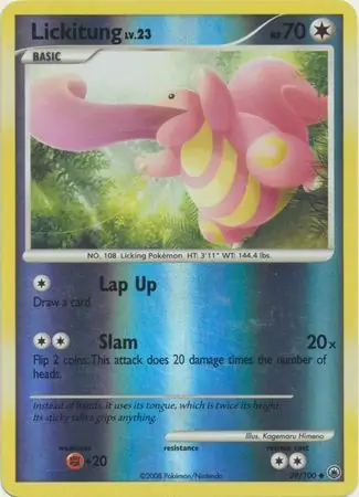 Lickitung [Reverse Holo] #39 from Majestic Dawn Pokémon card set