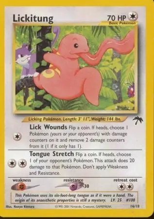 Lickitung [Spanish] #16 from Detective Pikachu Pokémon card set