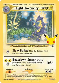 Light Toxtricity [Jumbo] #SWSH137 from Celebrations Pokémon card set