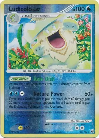 Ludicolo [Reverse Holo] #13 Pokémon Card from Pokemon Secret Wonders Set 