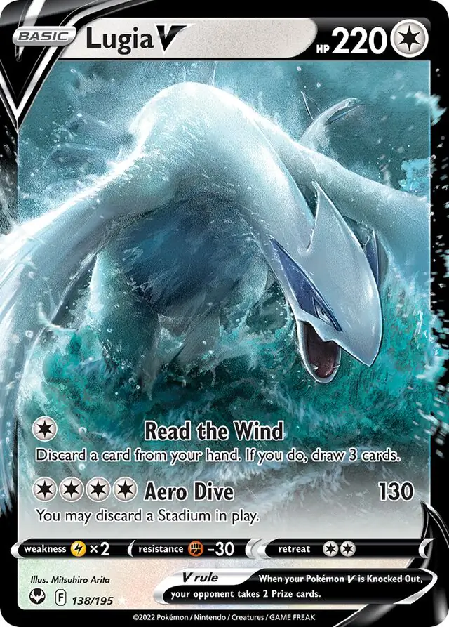 Lugia V [Prize Pack] #138 from Silver Tempest Pokémon card set