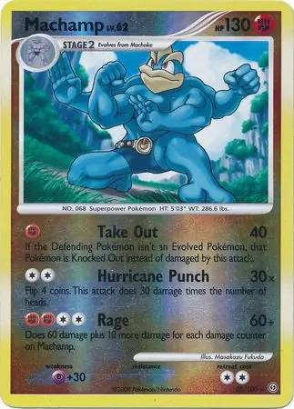 Machamp [Reverse Holo] #20 Pokémon Card from Pokemon Stormfront Set 