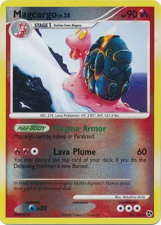 Magcargo [Reverse Holo] #45 from Great Encounters Pokémon card set