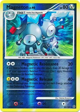 Magneton [Reverse Holo] #42 Pokémon Card from Pokemon Stormfront Set 