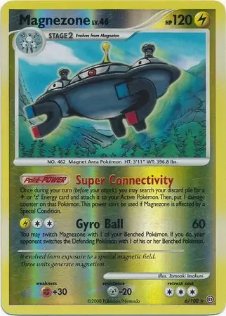 Magnezone [Reverse Holo] #6 Pokémon Card from Pokemon Stormfront Set 
