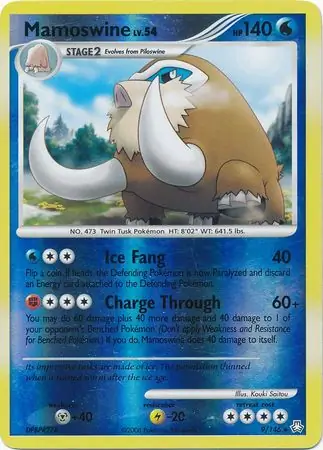 Mamoswine [Reverse Holo] #9 Pokémon Card from Pokemon Legends Awakened Set 