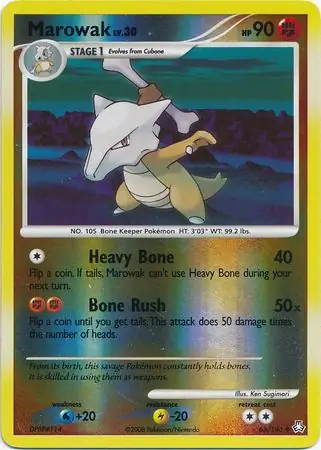 Marowak [Reverse Holo] #63 Pokémon Card from Pokemon Legends Awakened Set 