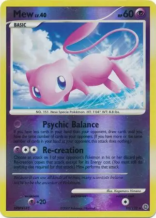 Mew [Reverse Holo] #15 from Secret Wonders Pokémon card set