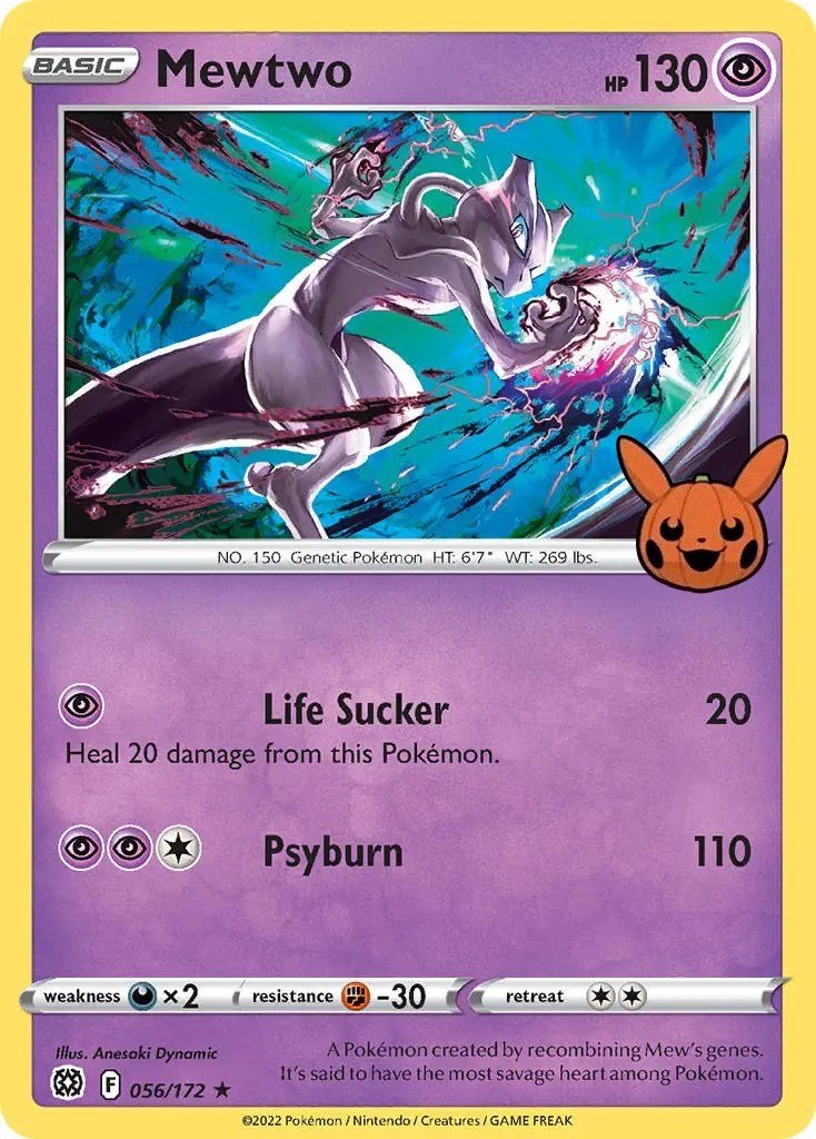 Mewtwo [Cosmos Holo] #56 from Brilliant Stars Pokémon card set
