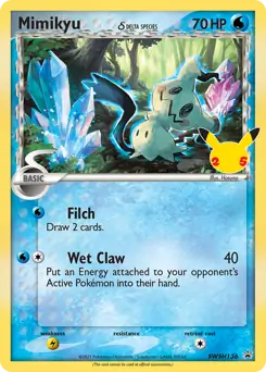 Mimikyu [Jumbo] #SWSH136 from Celebrations Pokémon card set