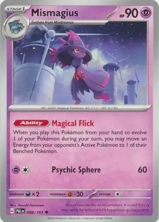 Mismagius #88 Pokémon Card from Pokemon Paldea Evolved Set 