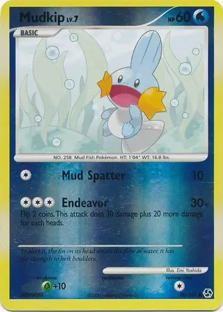 Mudkip [Reverse Holo] #80 from Great Encounters Pokémon card set