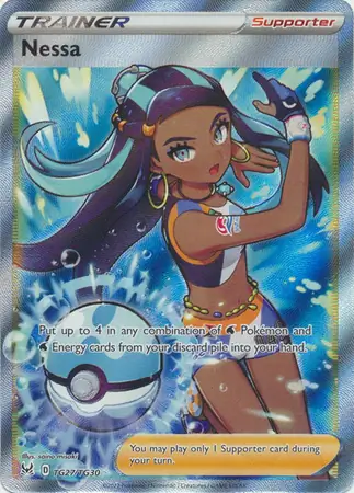 Nessa #TG27 from Lost Origin Pokémon card set