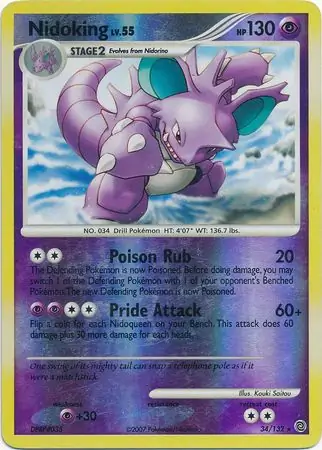 Nidoking [Reverse Holo] #34 Pokémon Card from Pokemon Scarlet & Violet 151 Set 