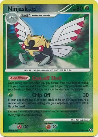 Ninjask [Reverse Holo] #67 Pokémon Card from Pokemon Legends Awakened Set 