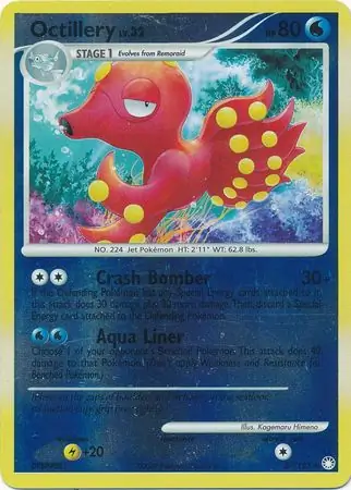 Octillery [Reverse Holo] #57 Pokémon Card from Pokemon Mysterious Treasures Set 