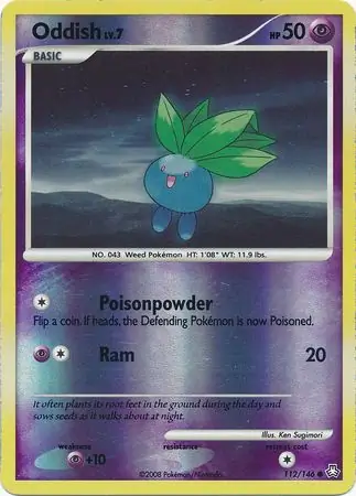 Oddish [Reverse Holo] #112 from Legends Awakened Pokémon card set