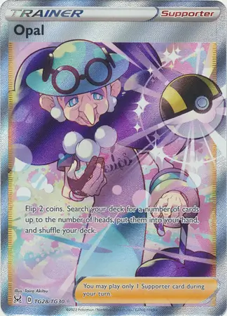 Opal #TG28 from Lost Origin Pokémon card set
