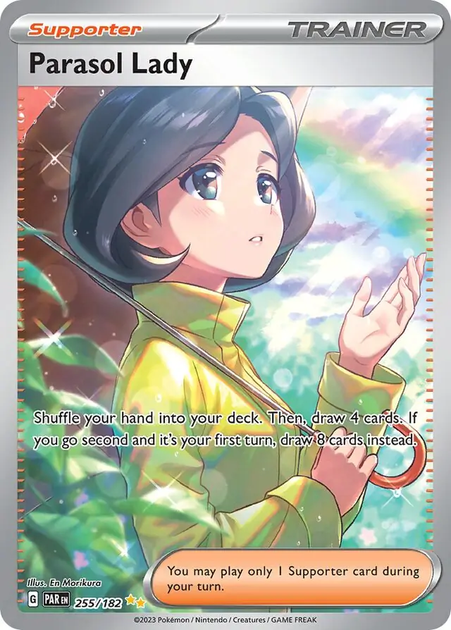 Parasol Lady #255 from Paradox Rift Pokémon card set