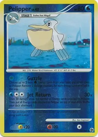 Pelipper [Reverse Holo] #48 from Great Encounters Pokémon card set