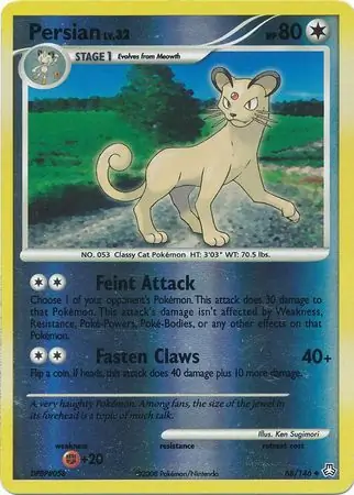 Persian [Reverse Holo] #68 Pokémon Card from Pokemon Legends Awakened Set 