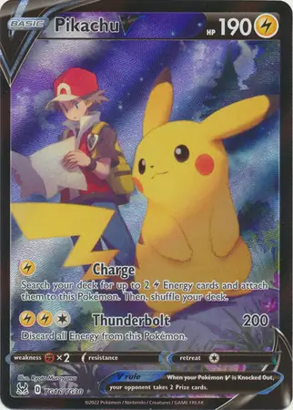 Pikachu V #TG16 from Lost Origin Pokémon card set