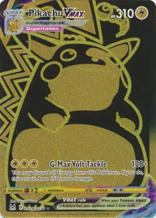 Pikachu VMAX #TG29 from Lost Origin Pokémon card set