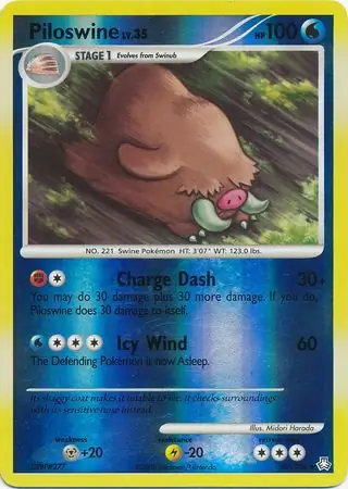 Piloswine [Reverse Holo] #69 Pokémon Card from Pokemon Legends Awakened Set 