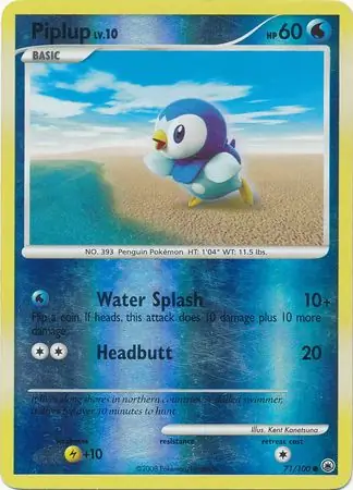 Piplup [Reverse Holo] #71 from Majestic Dawn Pokémon card set