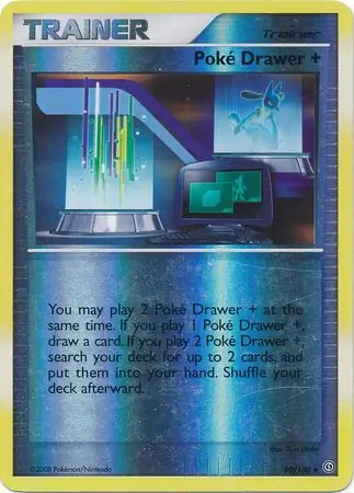 Poke Drawer + [Reverse Holo] #89 Pokémon Card from Pokemon Stormfront Set 