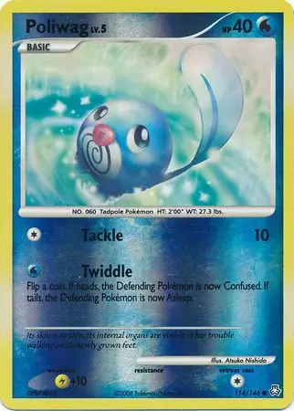 Poliwag [Reverse Holo] #114 Pokémon Card from Pokemon Legends Awakened Set 