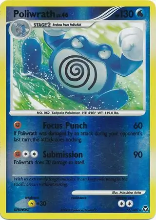 Poliwrath [Reverse Holo] #35 Pokémon Card from Pokemon Legends Awakened Set 