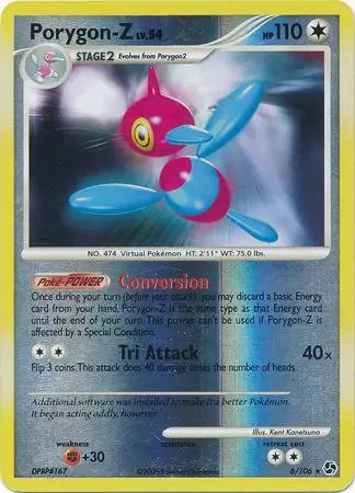 Porygon-Z [Reverse Holo] #6 from Great Encounters Pokémon card set