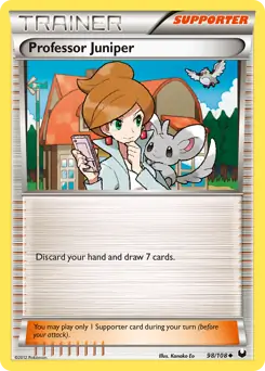 Professor Juniper [Professor Program] #98 from Dark Explorers Pokémon card set