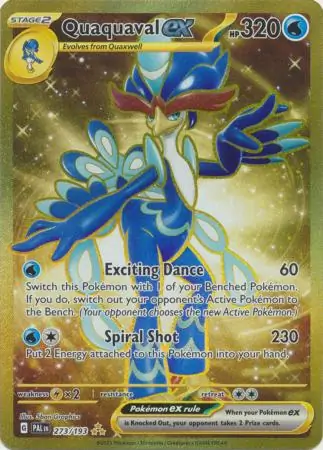 Quaquaval ex #273 from Paldea Evolved Pokémon card set